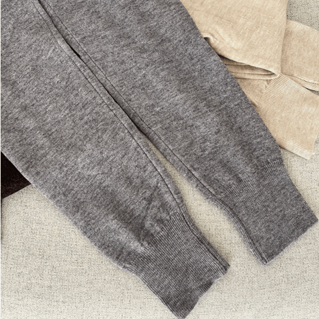 Wool knit leggings