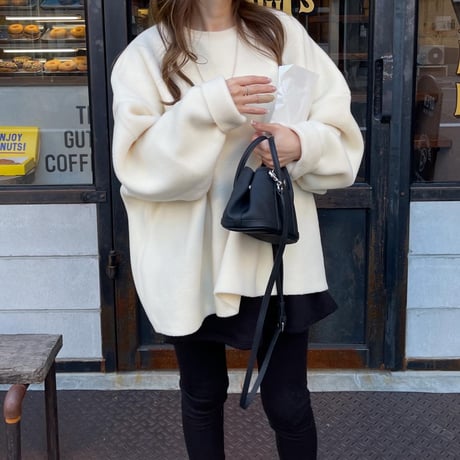 Freece wide pullover(Ivory)