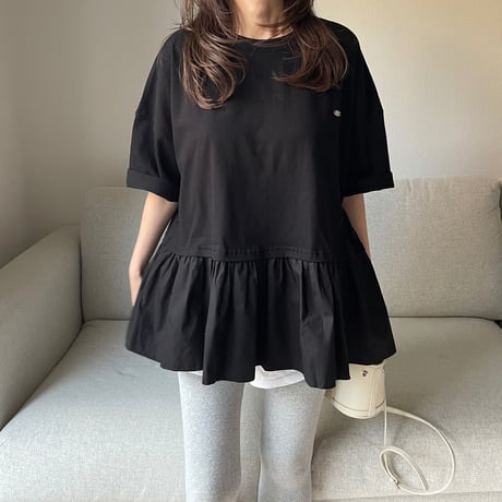 Teard flare tops(Black)