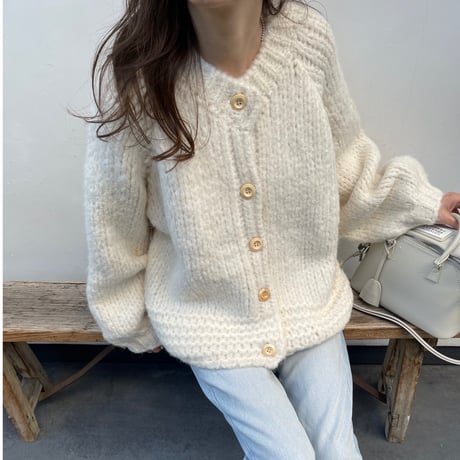 Low gauge volume cardigan(Ivoiy)