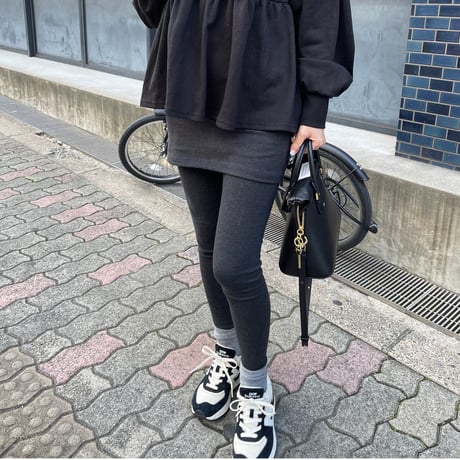 スカート付きレギンス(Black)