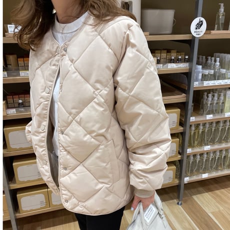 Quilted jacket (Cream)