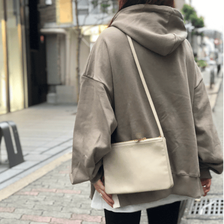 レイヤードワイドパーカー(brown)