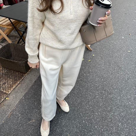 Taperd sweat pants(Ivory)