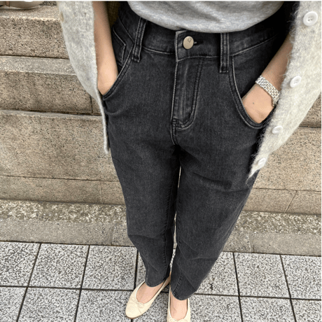 Taperd stretch soft denim(Gray)