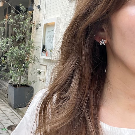 【silver925】Flower pierce