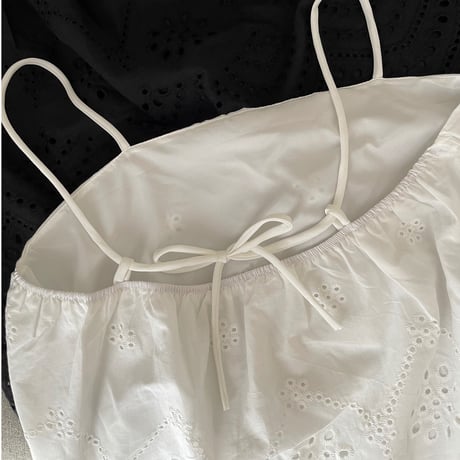 Race camisole(ｗhite)