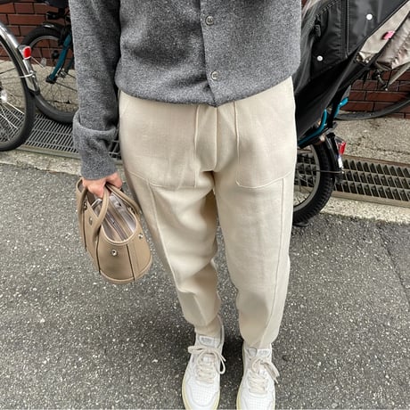 Taperd knit pants(Ivory)