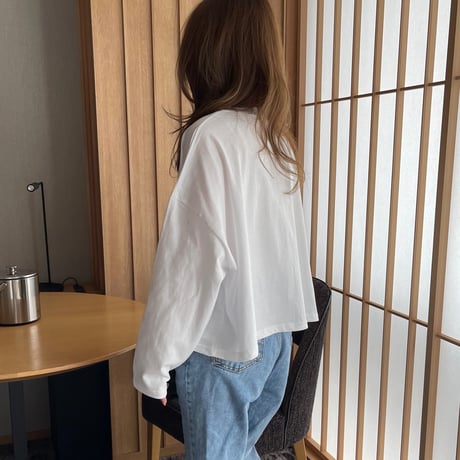 Over size long t-shirts(White)