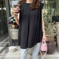 Wide flare cutsew(Black)