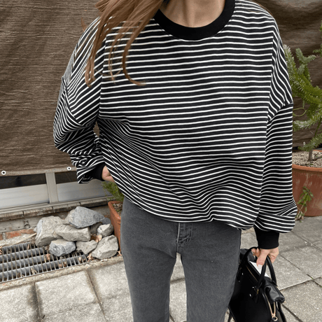 Boader long t-shirts(Black)