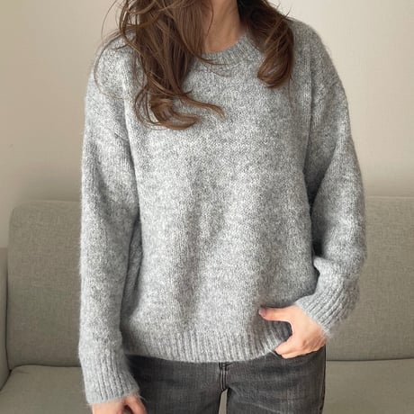 Soft touch basic knit(Gray)