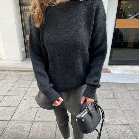Soft touck basic knit(Black)