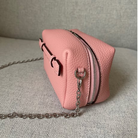 【6月再販】 Leather mini pochette(Pink)