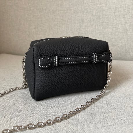 【6月再販】Leather mini pochette(Black)