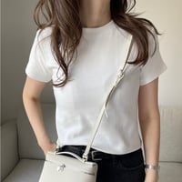 Flannel t-shirts(Ivory)