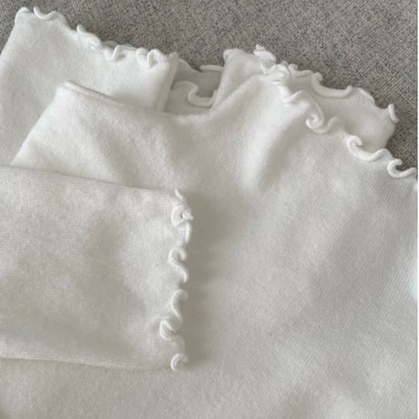 Mellow piping knit(White)
