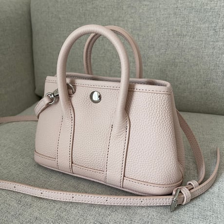 Leather mini tote bag(Baby pink)付属ポーチなし
