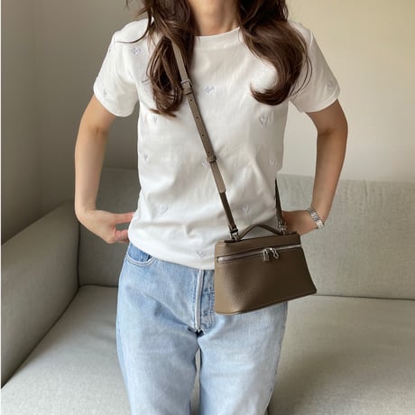 Heart basic t-shirts(White)