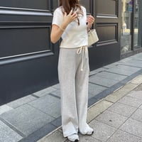 Soft flare sweat pants(Gray)