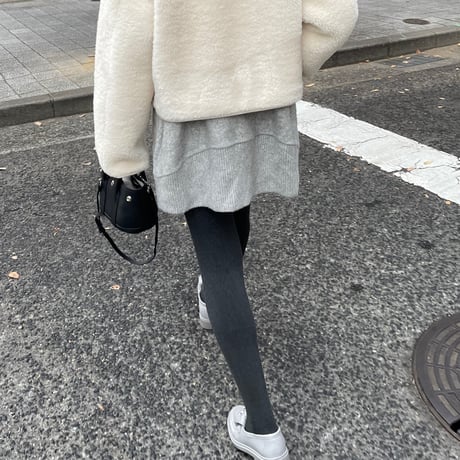 Warm heat rib tights