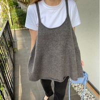 Knit camisole (gray)