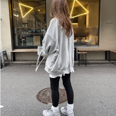 Back open sweat(Gray)