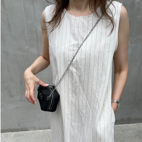 Stripe tuck onepiece(Ivory)