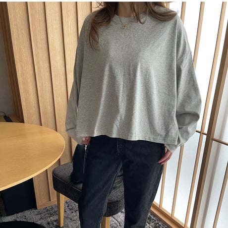 Over size long t-shirts(Gray)