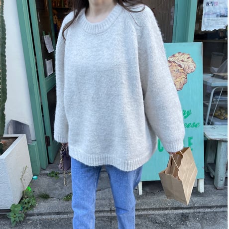 Oversize knit (Beige)