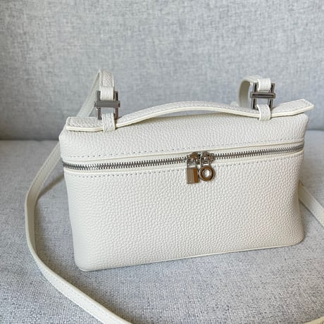 Leather mini sholder bag(Ivory)