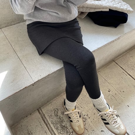 スカート付きレギンス(Gray)