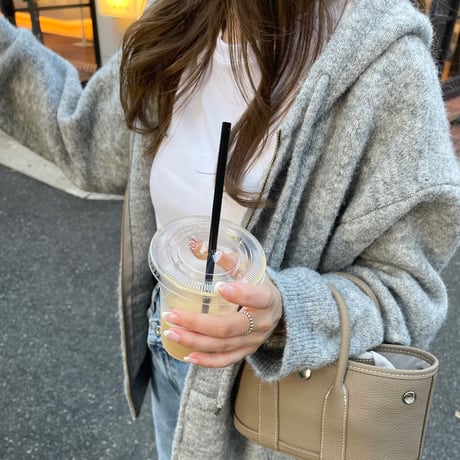Foodie knit parker (Gray)