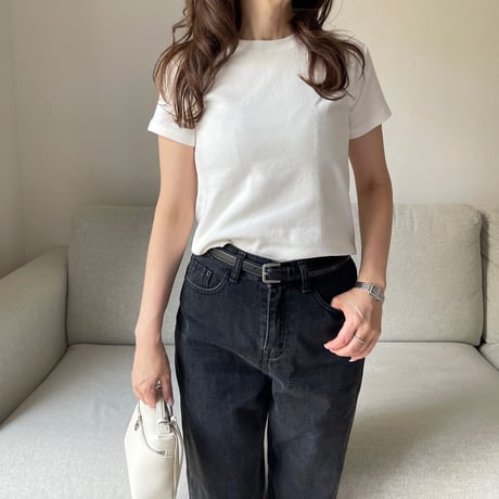 Flannel t-shirts(Ivory)