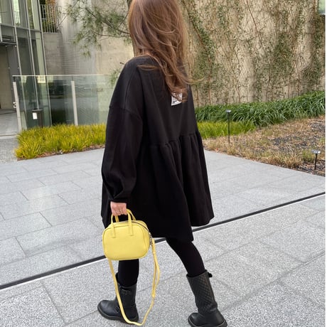 Square neck mini onepiece(Black)