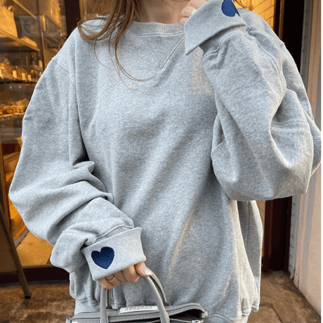 Volume sleeve sweat (Gray)