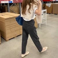 Taperd stretch soft denim(Gray)