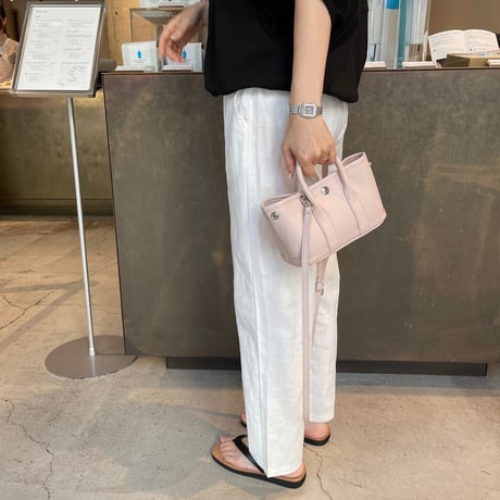 Relax linen pants(White)