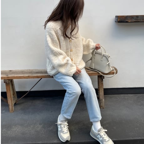 Low gauge volume cardigan(Ivoiy)