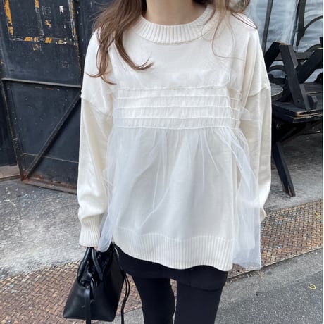 Feminine knit(Ivory)