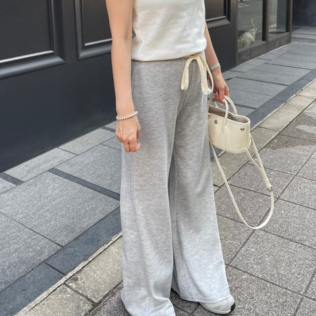 Soft flare sweat pants(Gray)
