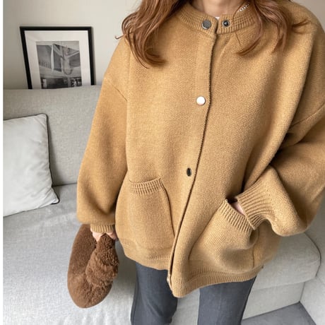 Double pocket cardigan(Camel)