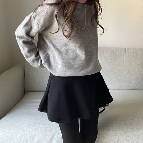Flare skirt leggings(Black)