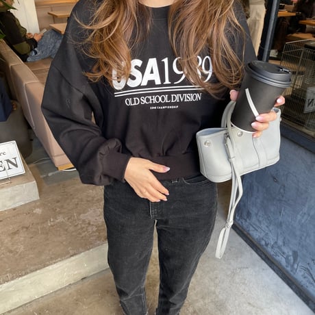 Leather mini tote bag(Blue gray)付属ポーチなし