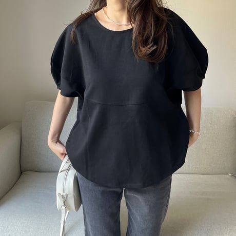 Volume sleeve tops(Black)