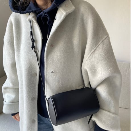 【Hand made】Wool 100% Over coat(Ivory)