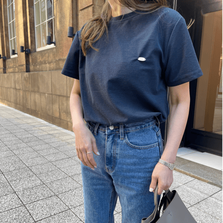 Gold plate t-shirts(Navy)