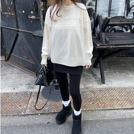 Feminine knit(Ivory)