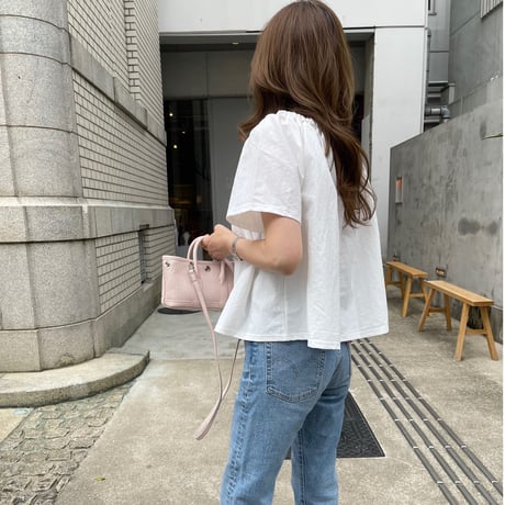 Leather mini tote bag(Baby pink)付属ポーチなし