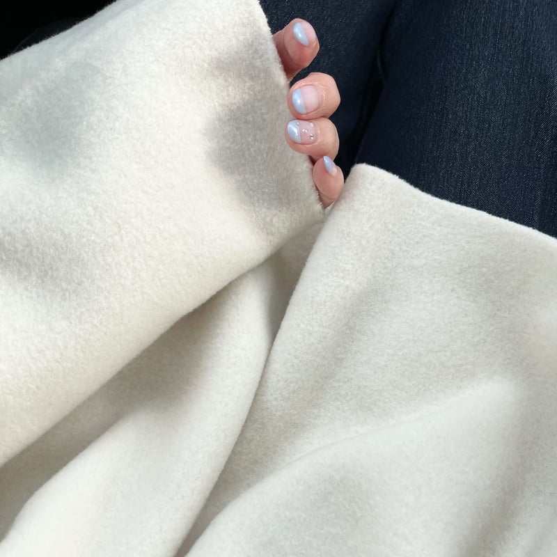 Fleece v-neck pullover(Ivory) セレクトショップK Fleece v-neck pullover(Ivory) | K